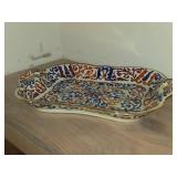 Vintage Porcelain 11-1/2" x 8" Plate and 9" x 6" Tray by Royal Vienna RB Austria