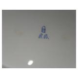 Lot of (2) Vintage Porcelain Oval Plates 13" x 8-1/2" and 11-1/2" x 7-1/2"