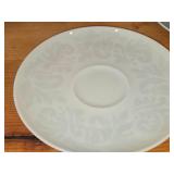 Set of (4) Tea Cups and (4) Saucers - Damask by Easterling (Bavaria Germany)