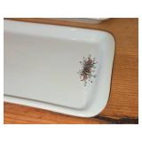 Lot of (3) Porcelain Cake Plates 15" x 5"