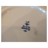 Porcelain Dishwares by Porsgrund (Bavaria Germany) - (3) 6-3/4" Salad Plates and (1) 3" Coffee Cup