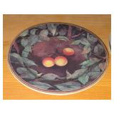 Lot of (6) 6 1/2" Ceramic Dessert / Salad Plates by Gien (France) / Cueillette pattern