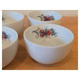 Lot of (4) 4-1/8" Porcelain Bowls by Villeroy & Boch / Floral Design (on inside)