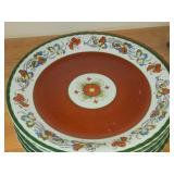 Lot of (10) 12 1/2" Porcelain Dinner Plates by Porsgrund (Norway)