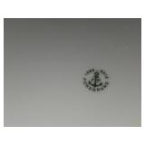 Lot of (4) 11" Porcelain Dinner Plates - Bluebird Butterfly by Porsgrund (Norway)