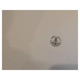 Porcelain Dinnerware - Dinner Plates, Bowls, Coffee Mugs 21-piece - Bluebird Butterfly by Porsgrund (Norway)