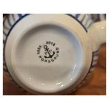 Lot of (4) Coffee Mugs - Bluebird by Porsgrund (Norway) with Serving Pitcher