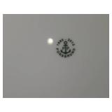 Porcelain Dinnerwares - 11" Dinner Plates (x3) and Coffee Mug (x1) - 1885-2013 by Porsgrund (Norway) / Bluebird Flower pattern