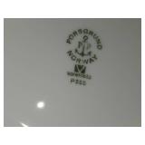 Lot of (2) 9-3/4" Porcelain Round Serving Bowls by Porsgrund (Norway)