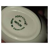 Lidded Sugar Bowls (x2) and Salt & Pepper Shakers (x2) - Poppy Trail California Ivy by Metlox