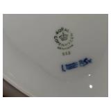 Royal Copenhagen Fluted Half Lace Sauce Boat with Integrated Underplate 563 9" x 6 1/2" x 3"