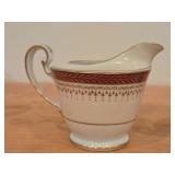 Porcelain Sugar Bowl and Creamer by Noritake / Rubeta pattern