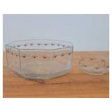 Lot of (2) Multi-Sided Bowls - Heart & Pine by Porsgrund (Norway)