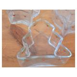 Lot of (3) Glassware - Heart & Pine by Porsgrund (Norway)