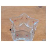 Lot of (3) Glassware - Heart & Pine by Porsgrund (Norway)