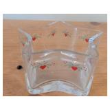 Lot of (3) Glassware - Heart & Pine by Porsgrund (Norway)