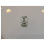 Lot of (3) Serving Bowls - Heart & Pine by Porsgrund (Norway) (green)