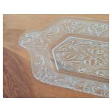 Indiana Glass Clear Glass Creamer, Plate, Pedestal Compote Bowl / Tiara Sandwich pattern