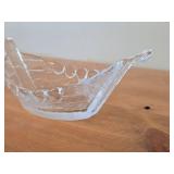 Viking Ship Crystal Glass Bowl (Scandanavia)