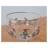 Glass Dessert Bowl - Magnor God Jul by Lars Carlsson / Festive Swedish Christmas pattern
