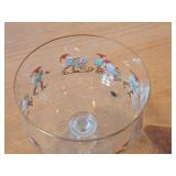 Glass Dessert Bowl - Magnor God Jul by Lars Carlsson / Festive Swedish Christmas pattern