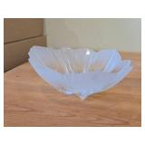 Vintage Handmade Crystal Bowl - Anenome by Mats Johansson Maleras (Sweden)