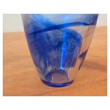 Table Vase by Hadeland Glasswerk (blue contrast)