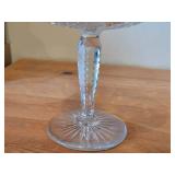 Vintage American Brilliant Period Hand-Blown / Hand-Cut Crystal Glass Pedestal Compote
