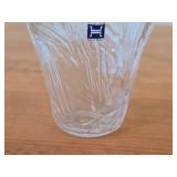 Vintage Furu Crystal Glass Tea Light Candleholder / Handkerchief Vase by Hadeland Glasswerk (Norway)