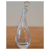 Vintage Crystal Glass Decanter (Signed Kosta Ltd 1666 Vicke Lindstrand) by MCM