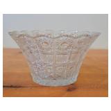 Vintage Bohemian Crystal Bowl (Czechoslovakia) / Queen Lace pattern