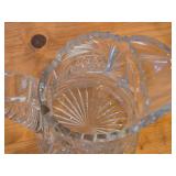 Vintage 1886-1916 American Brilliant Period Hand-Blown / Hand-Cut Crystal Glass Pitcher