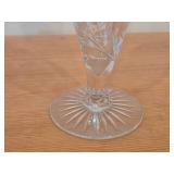 Vintage 13" American Brilliant Period Hand-Blown / Hand-Cut Crystal Glass Footed Table Vase