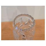 Vintage 13" American Brilliant Period Hand-Blown / Hand-Cut Crystal Glass Footed Table Vase