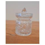 Cut Crystal Jam / Jelly / Ginger Jar with Lid
