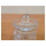Cut Crystal Jam / Jelly / Ginger Jar with Lid