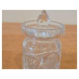 Cut Crystal Jam / Jelly / Ginger Jar with Lid