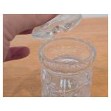 Cut Crystal Jam / Jelly / Ginger Jar with Lid