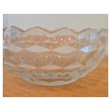 Vintage American Pattern Clear Glass Bowl by Fostoria