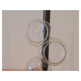 Vintage Blown Glass Drinking Glass Set of 5 (1970