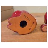 Lot of (2) Tomte Gnomes theme Authentic Nittsjo Ceramic Figurines by Elaine Westh (Sweden)