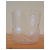 Vintage Fauna Series Clear Glass Bowl by Olivia Toikka for Nuutajarvi (Littala) (1970