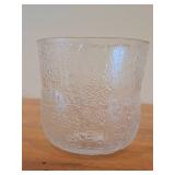 Vintage Fauna Series Clear Glass Bowl by Olivia Toikka for Nuutajarvi (Littala) (1970