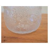 Vintage Fauna Series Clear Glass Bowl by Olivia Toikka for Nuutajarvi (Littala) (1970