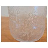 Vintage Fauna Series Clear Glass Bowl by Olivia Toikka for Nuutajarvi (Littala) (1970
