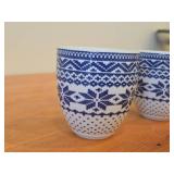 Lot of (2) Porcelain Coffee Cup by Porsgrund (Norway) / Marius Knitting pattern