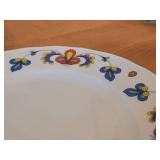 Lot of (5) 8 1/4" Porcelain Breakfast Plates by Porsgrund (Norway) / Farmer