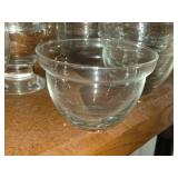 Lot of (8) Clear Glass Stackable Bowls by Duralax France LYS