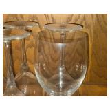 Lot of (6) 9 1/4" Wine Glasses