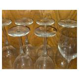 Lot of (6) 9 1/4" Wine Glasses